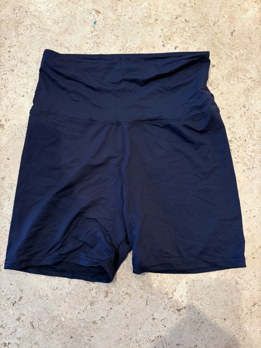 High-Waisted Women's Performance Bike Shorts - Navy